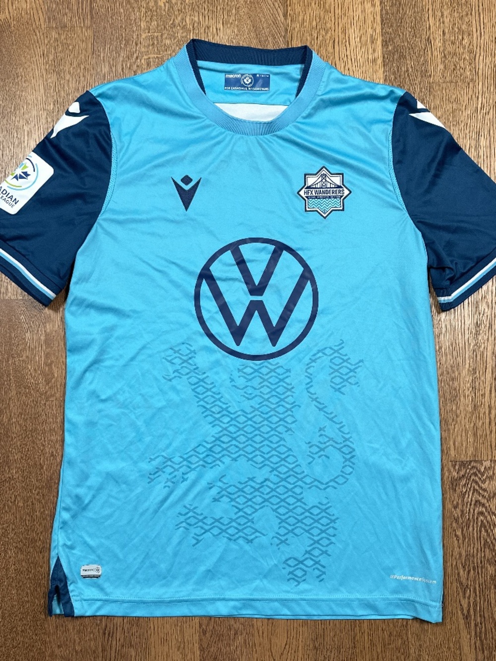Macron Halifax Wanderers FC 2021 2022 Blue Home CPL Soccer Jersey Mens M